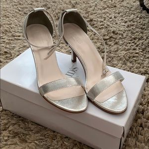 David’s Bridal Silver Heels
